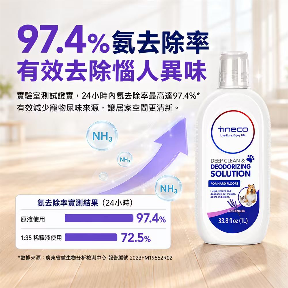 Tineco 薰衣草寵物專用地板清潔液(1L裝)